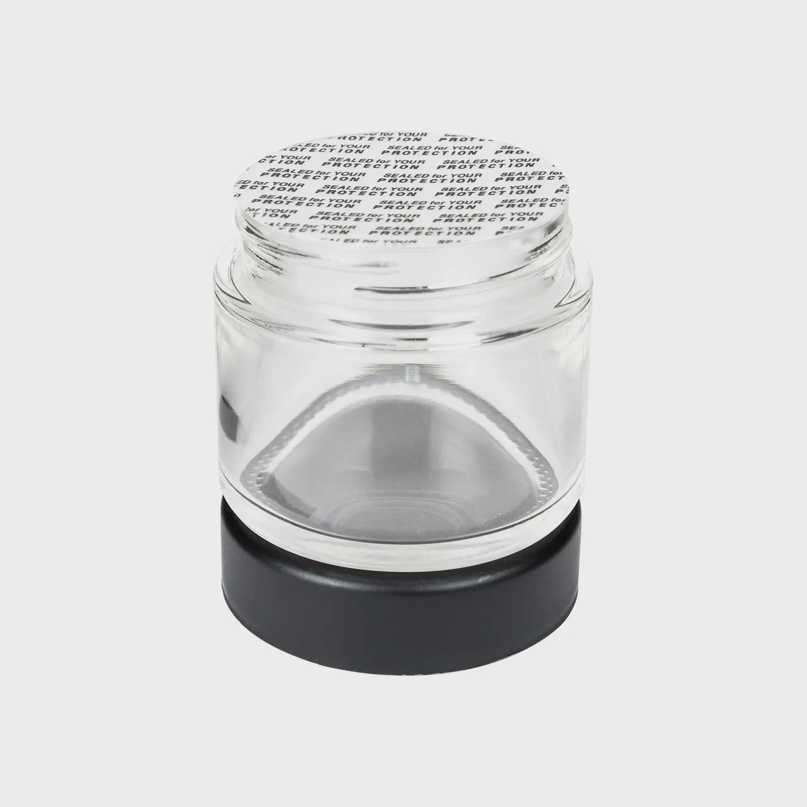 2 oz Clear PET Plastic Jars | Black Lids, DIY Storage